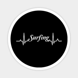 waves, surfing, heart, rate, beach shirt,surf, surfer,shirt, summer shirt, Magnet